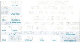 Vintage George Strait Ticket Stub Abril 7 1989 las Cruces Nuevo México - £34.65 GBP
