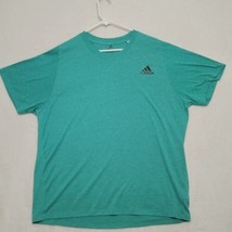 Adidas Shirt T Shirt Mens XL Green Freelift Aeroready Short Sleeve Gym Casual - £13.48 GBP