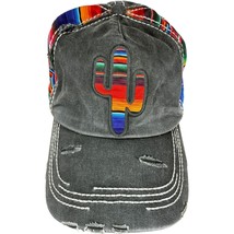 kbethos vintage Women&#39;s Tribal Pattern Cactus Embroidery Hook &amp; Loop Cap - $183.70 MXN