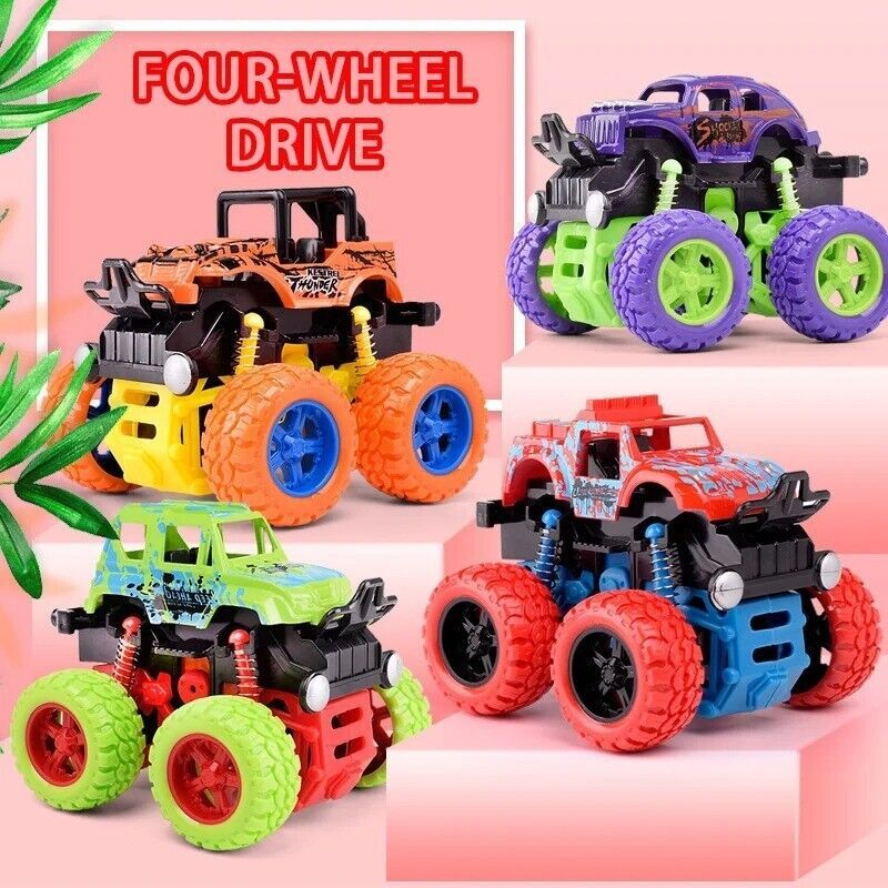 Inertial Rotation Toy Car Off-road SUV Racing Car Four-wheel Drive Children's - $13.79