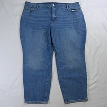 Old Navy 22 Curvy OG Straight High Rise Medium Wash Stretch Denim Jeans - £15.70 GBP