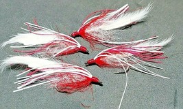 2021 Bass Crawlers, All Bass/Smallmouth, (Sold Per 4) Red/White Krystal - £5.52 GBP