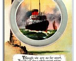 Hands Across the Sea Steamship Christmas Xmas UNP Bamforth DB Postcard O18 - $4.69
