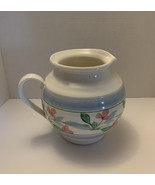 Vintage Stoneware Pottery Style Pitcher GUC Unbranded 7”Heavy - $15.99
