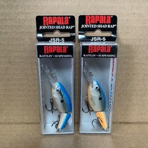 Lot Of 2 Rapala Jointed Shad Rap JSR-5. 1/4oz. Blue Shad - £7.55 GBP