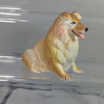 Vintage New-Ray Vintage Rubber Dog Figure Collie Collie - $11.88