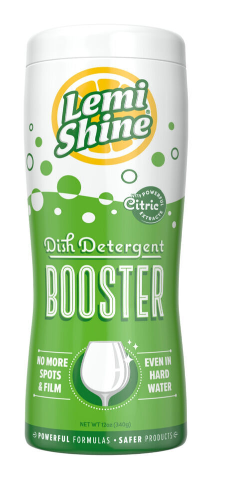 Lemi Shine Dishwasher Detergent Booster, Natural Lemon Scent, 10 Oz. - $8.99