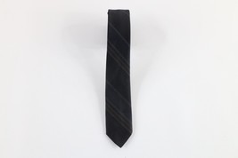 Vintage 50s 60s Rockabilly Striped Color Block Skinny Neck Tie Dress Tie USA - £19.42 GBP