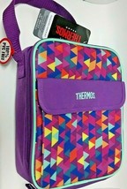BRAND NEW Thermos Soft Cooler Multicolor Insulated Warm/Cold Lunch Box Bag - £17.49 GBP