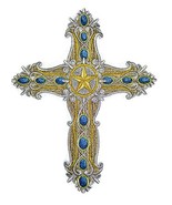 [Custom] Holy Sacred Cross with Nature&#39;s Bounty [WesternCross] Embroider... - $8.21 CAD