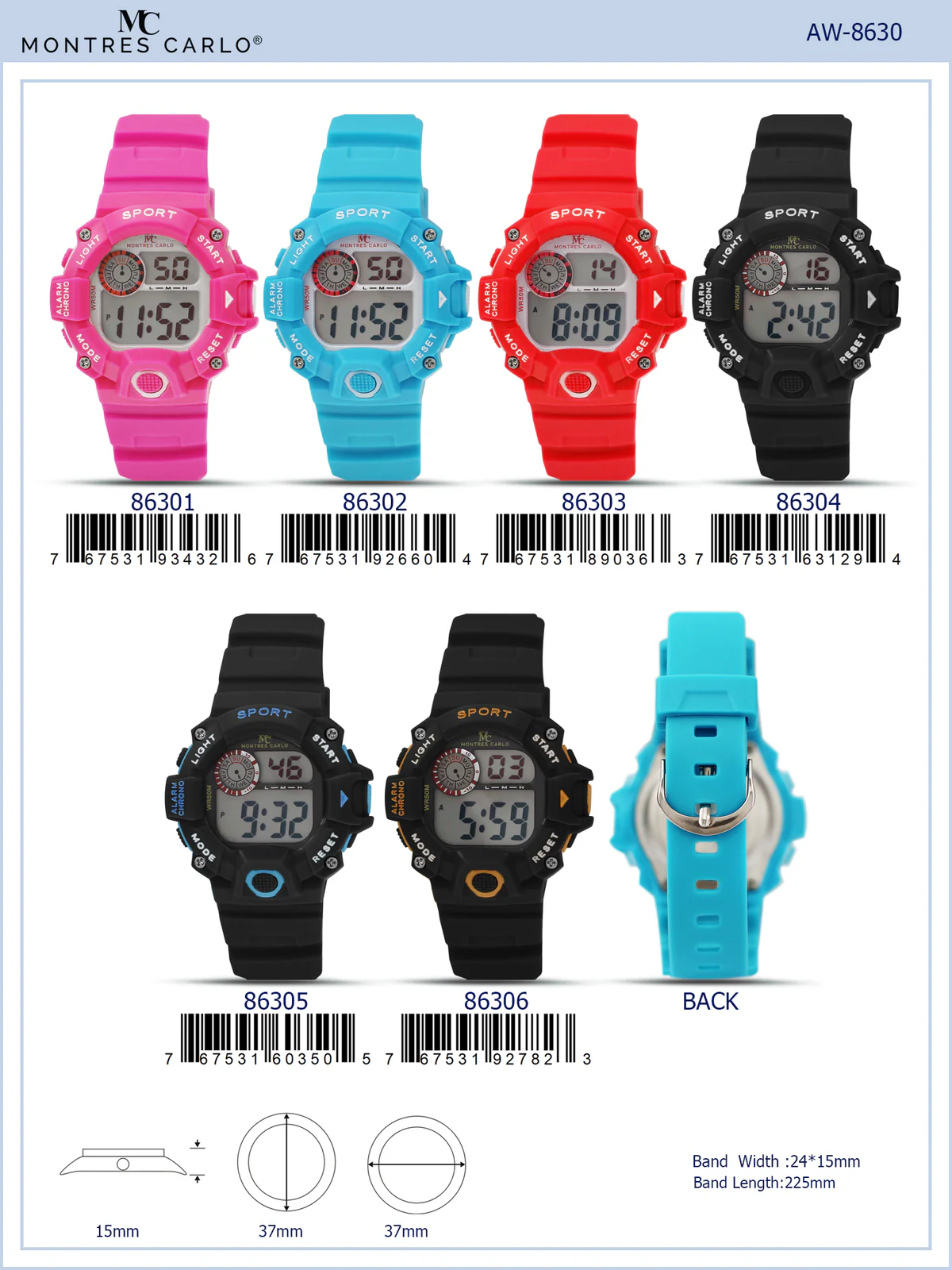 8630 - Digital Watch - $9.99