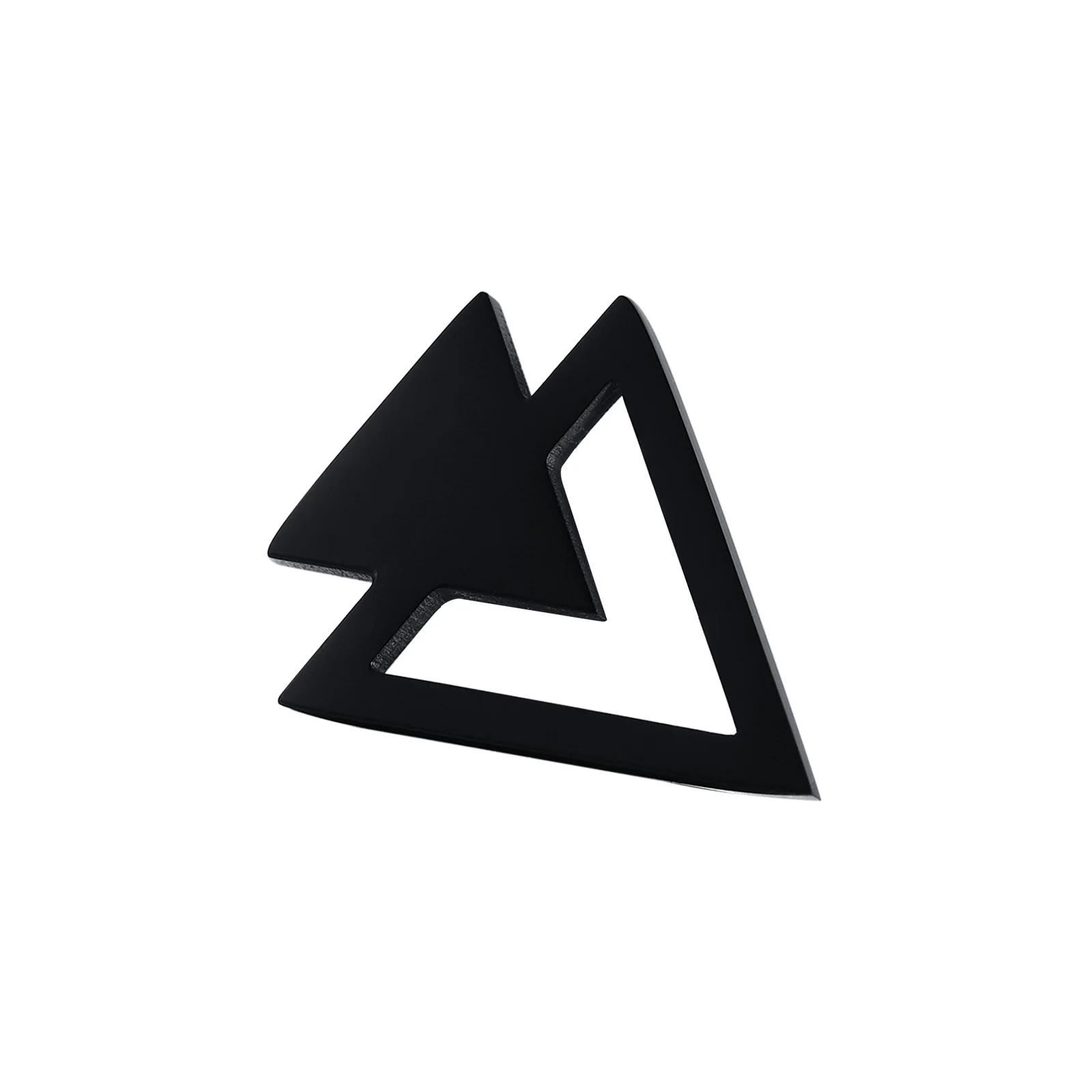 Cool Punk Triangle Stud Earrings for Men Jewelry, Anti Allergy Stainless Steel G - £12.82 GBP