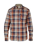 FJALLRAVEN Fjallglim Shirt Men&#39;s Autum Leaf Plaid Size Large tan/navy/rust - $74.89 CAD