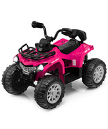 12V Kids Ride On ATV 4 Wheeler with MP3 and Headlights-Pink - Color: Pink - €235,40 EUR