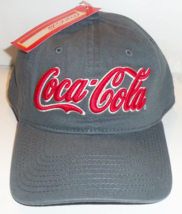 Nwt Coca-Cola Gray W/ Red Logo Novelty Baseball Hat - £18.34 GBP