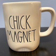 Rae Dunn By Magenta Artisan Chick Magnet White w/Yellow Inside Coffee Mug Easter - £6.31 GBP