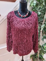 EST.1946 Women&#39;s Maroon Polyester Round Neck Long Sleeve Pullover Sweate... - £22.01 GBP