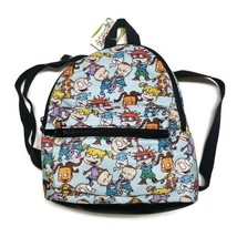 Bioworld Nickelodeon Rugrats MINI Backpack Blue Multi-Color 11&quot; x 9&quot; - £22.53 GBP