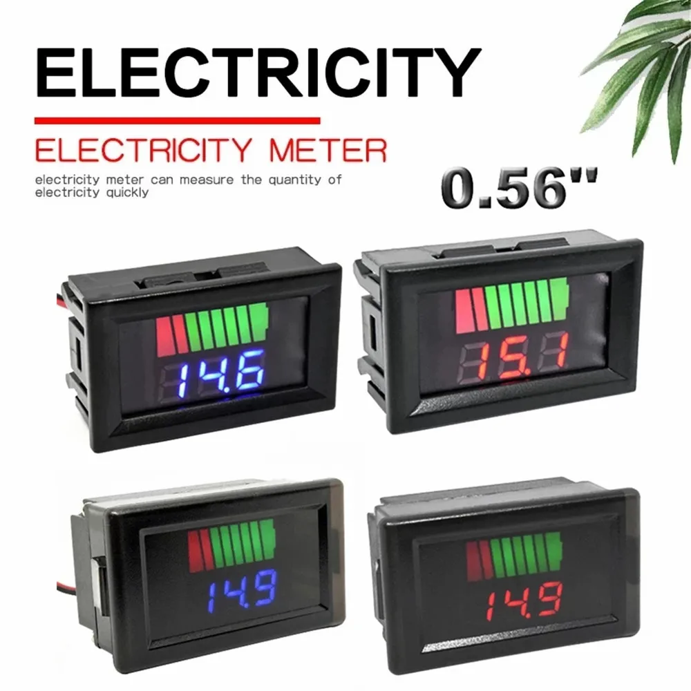 Car Battery Charge Level Indicator 12V 24V 36V 48V 60V 72V Lithium Battery Capac - £39.94 GBP
