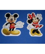 Disney Parks Mickey Mouse Minnie Mouse Shaped Postcards Lot Of 2 New Unused - $467.85 MXN
