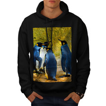 Wellcoda Penguin Nature Mens Hoodie, Antarctica Casual Hooded Sweatshirt - £25.38 GBP+