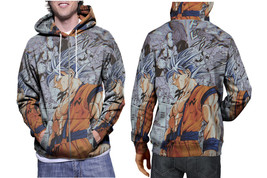 Son Goku The Best Saiyan Blue  stylish Sporty Hoodie Fullprint  Mens - £27.51 GBP