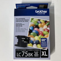 Brother LC75BK XL Black Ink Genuine Brother Cartridge OEM New EXP 02/2026 - $29.77 CAD