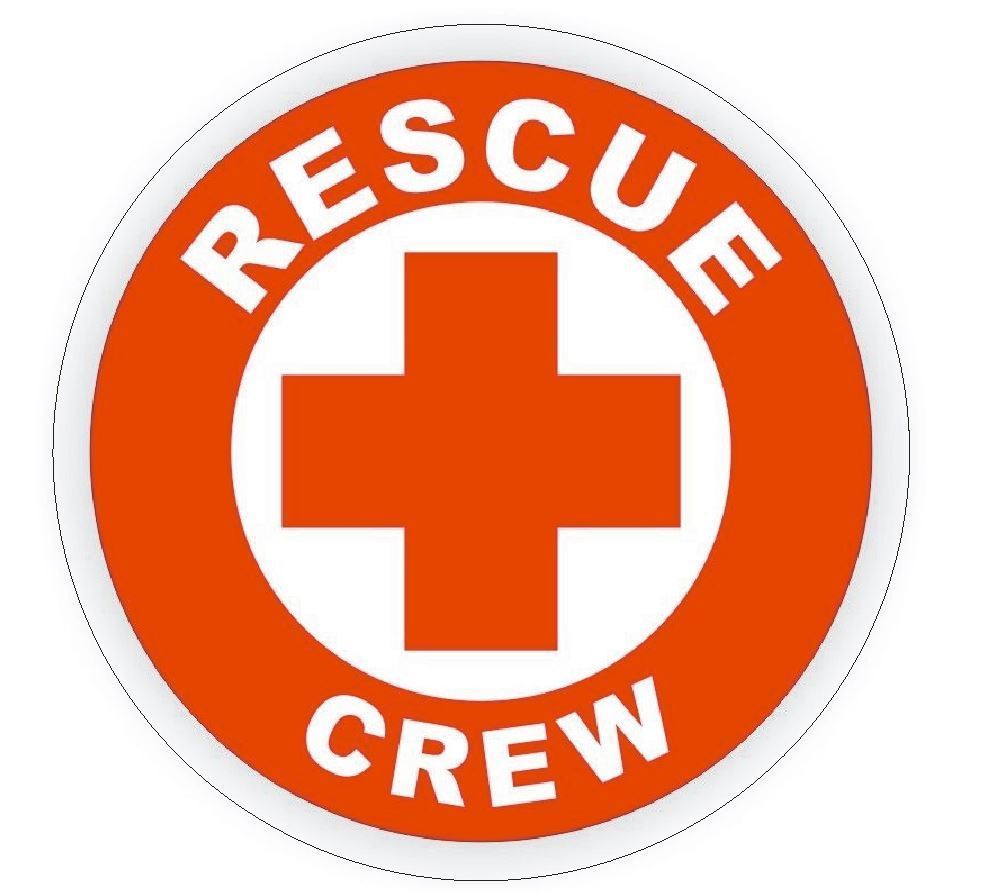 Rescue Crew Hard Hat Decal Hardhat Sticker Helmet Label H141 - $1.79 - $69.00
