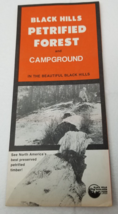 Black Hills Petrified Forest and Campground Brochure 1980 Map Gift Shop - £11.93 GBP