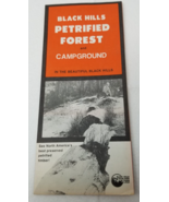Black Hills Petrified Forest and Campground Brochure 1980 Map Gift Shop - £11.86 GBP