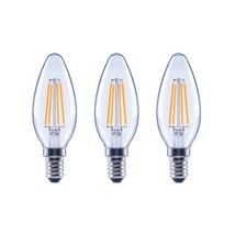 EcoSmart 40W LED Candelabra-Soft White Dimmable-3 bulbs/pack 1001757786 - $9.89