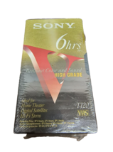 4 Sony T-120VHGF  Blank VHS VCR High Grade Video Tapes 6 Hrs New Sealed - £15.71 GBP