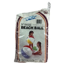 Intex The Wet Set &quot; 24&quot; Inflatable Beach Ball #59030&quot; Vintage 1983 Sealed - $27.71