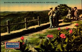View From Inspiration Point, On Highway 62 - Arkansas Linen Postcard BK64 - £3.86 GBP