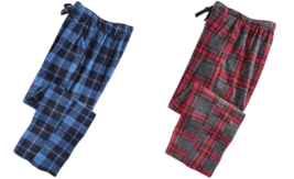 Perry Ellis Mens Plaid Fleece Pajama Pants, Choose Sz/Color - £17.06 GBP