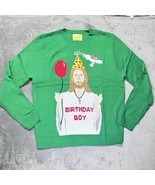 Ugly Christmas Sweater XL Jesus Birthday Boy Sweatshirt Funny Party NEW - $20.99