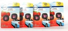 4 Packs Febreze Car 0.13 Oz Berry &amp; Bramble 2 Count Air Freshener Vent Clips - £32.85 GBP