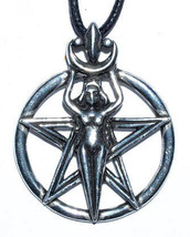 Wicca Silver New Beginnings Amulet Pendant with Adjustable Cord - $778.80 MXN