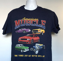 American Muscle Cars Some Things Get Better With Age T Shirt Mens Large  - £17.12 GBP