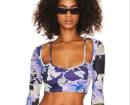 Superdown Crop Top in Floral Multi - $40.64 CAD