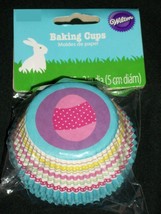 72 Wilton 2&quot; Easter Egg Cupcake Cups Liners Papers Baking Crafts Candy S... - $8.99