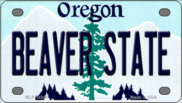 Beaver State Oregon Novelty Mini Metal License Plate Tag - $14.95
