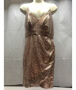 Lookbook Store Women&#39;s Rose Gold Sequin Mini Formal Prom Dress Size 10 KG - $909.37 MXN