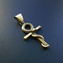 Exclusive Silver Pendant Egyptian Key Of Life Cross Ankh Necklace Jewelry - £131.93 GBP