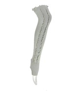 Frill Ruffles Stirrup Legwarmers Leg Warmer Grey 80&#39;s Gym Dance yoga Kni... - $95.03 MXN