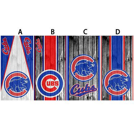Cornhole Board Vinyl Wrap Cubs - sold individually