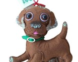 Midwest-CBK Large Felt and Fabric Brown Puppy Dog Christmas Ornament - £6.62 GBP