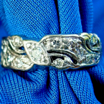 Earth mined Diamond Eternity Deco Wedding Band Vintage Platinum Anniversary Ring - $50,730.24 Earth mined Diamond Eternity Deco Wedding Band Vintage Platinum Anniversary Ring - $50,730.24 MXN