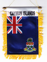 Cayman Islands Window Hanging Flag (fringed) - $3.30