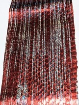 Color Shifting Snake Skin Elaphe Carinata Belly Hide Leather Snakeskin Red - $431.36 MXN